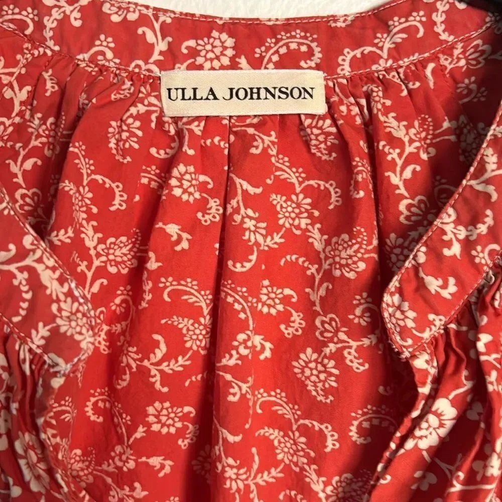 Ulla Johnson Elm Top  in Poppy Floral Size 6 - Picture 6 of 7